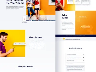 New Project- Client of the year design design card game graphic illustration landing design landing page landing page design landingpage mock up ui ux ux ui ux ui design web design webdesig website