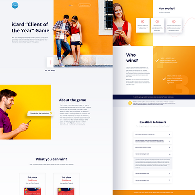 New Project- Client of the year design design card game graphic illustration landing design landing page landing page design landingpage mock up ui ux ux ui ux ui design web design webdesig website