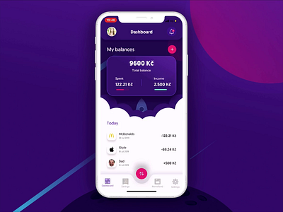 Animated Cards | RocketMoney after effects animation card fintech game invision studio invisionstudio ios kids millenials money money app motion pocketmoney rocket rotato swipe