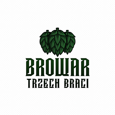 Browar Trzech Braci - Beer Logo branding design flat icon illustration logo minimal typography vector