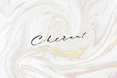 CHERAMI / logo for clothing brand brand design branding calligraphy character cherami clean design gold illustration italic lettering logo marble mark personal personal branding print sign typography vector