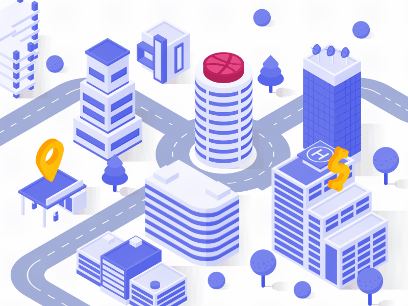 Hello Dribbble, I'm Dmytro! after effects animation dribbble hello hello dribble icon illustration isometric motion simple