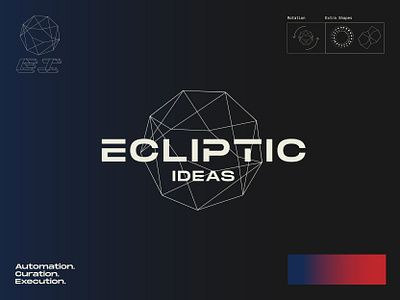 Quick glance branding for Ecliptic Ideas branding design developer logo