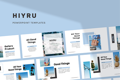 HIYRU Powerpoint Template deck fashion google slide hiyru keynote layout layout design pitch powerpoint ppt pptx presentation slide template