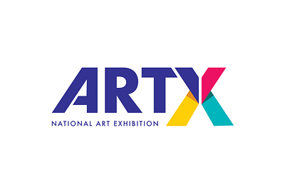 National Art Exhibition - Primary Mark branding logo vector