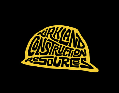 Kirkland Construction Resources clientwork construction construction logo custom lettering hand drawn handlettering logo logo designer logodesign logotype logotype designer procreate typography