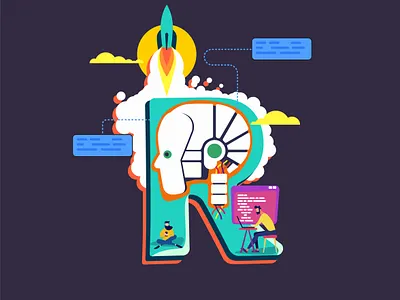 Artificial Intelligence | Concept Art - Rajarata University artificial intelligence concept art illustraion illustrator