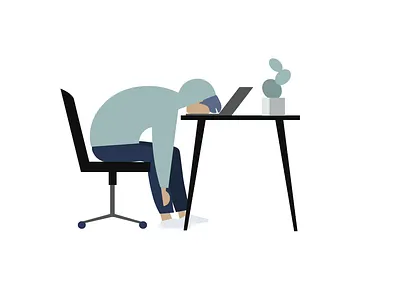 burnout animation app designeveryday experience design flat minimal ui ux web website