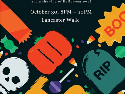 Halloween Fest design flyer halloween illustration illustrator paint