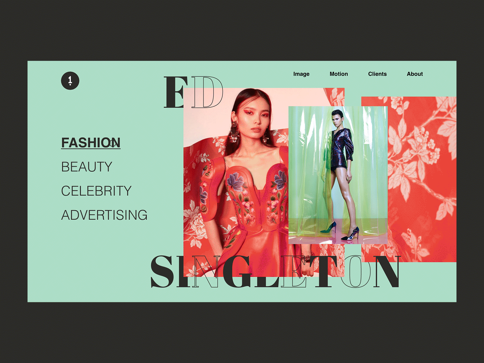 Ed Singleton Portfolio Concept animated gif animation colors design fashion photo photographer photography portfolio typogaphy ui ux web website