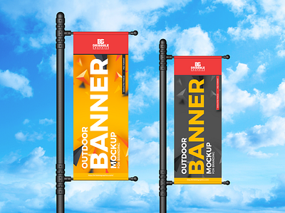 Free Outdoor Banner Mockup For Branding banner banner mockup banners mockup branding download font free free mockup freebie identity logo mock up mockup mockup free mockup psd mockups print psd stationery template