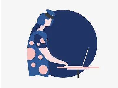 Mindless blue computer design french illustration mindless vector