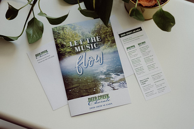 Deer Creek Chorale Donor Mailer adobe indesign bookmark campaign design donors layout design nonprofit