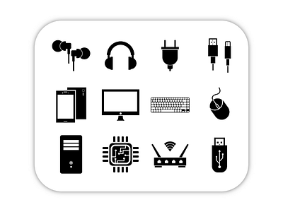 Electronic Device Icon app brand branding identity computer device electronic electronic icon hardware icon icon design illustration internet logo pc sign symbol technology ui web website