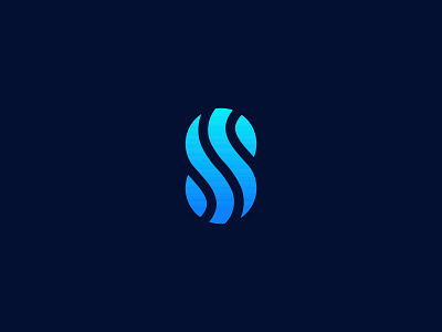 Letter S logo 🌊 professional logo