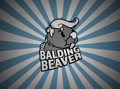 Balding Beaver adobe branding design illustration logo photoshop