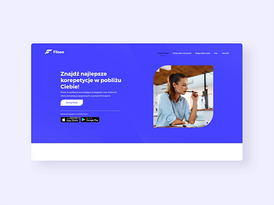 Flisoo - simple hompage animtion animation app design interaction interface minimal ui ux web website