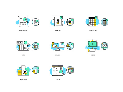 Product Spot Illustrations api branding design finance fintech icons illustration plaid products san francisco visual design web design