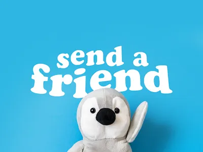 SendAFriend Branding brand design icon identity illustration illustrator lettering type typography vector