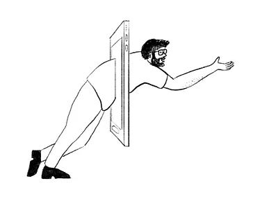 Nice to meet you concept design digital drawing illustration line process procreate sketch