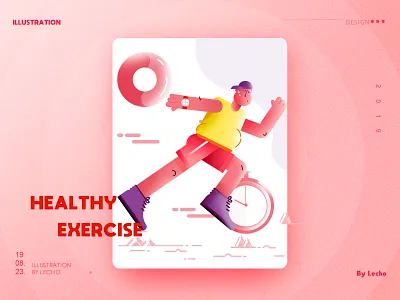 Healthy exercise design illustration ui 插图 设计