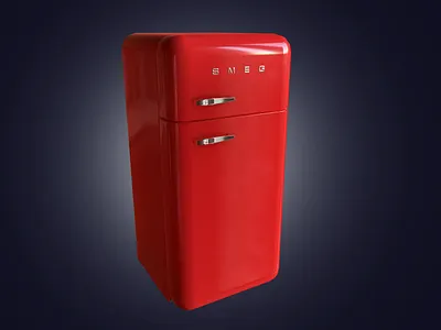 SMEG Refrigerator 3D Model 3d art 3d artist 3d model 3d render appliances cg dobri food fridge furniture kitchen realistic 3d refrigerator refrigerators renderhub renders smeg