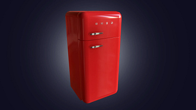 SMEG Refrigerator 3D Model 3d art 3d artist 3d model 3d render appliances cg dobri food fridge furniture kitchen realistic 3d refrigerator refrigerators renderhub renders smeg