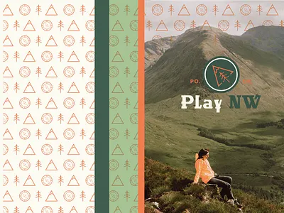 Play Northwest Branding brand design brand designer branding collage compass forest graphic design illustrator logo logo design mountains outdoor package package design packaging pine poster poster design