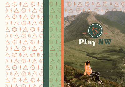 Play Northwest Branding brand design brand designer branding collage compass forest graphic design illustrator logo logo design mountains outdoor package package design packaging pine poster poster design