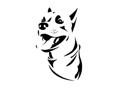 woof arf dog dog illustration dog logo good boy illustration logo puppy woof