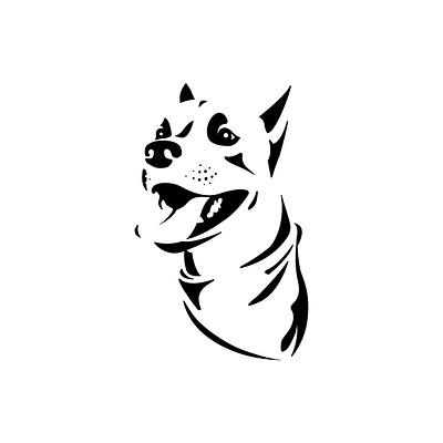 woof arf dog dog illustration dog logo good boy illustration logo puppy woof