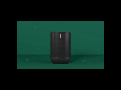 Sonos Move, Animations 3d concept design grid layout minimal modern typography ui web design