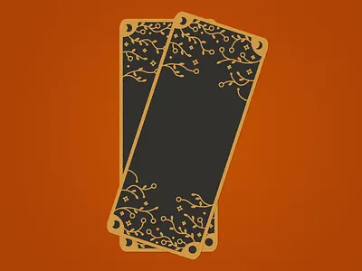 Tarot Deck Concept 2d adobe art black design designs gold graphicdesign illustration orange tarot tarot card tarot deck vector