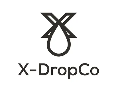 X-Drop Co Letter logo drop icon logo design logotype logotype design water x letter