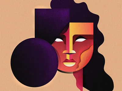 Minimalist portrait bold geometic graphic graphic design illustration minimalist portrait portrait illustration vector vector art vector illustration