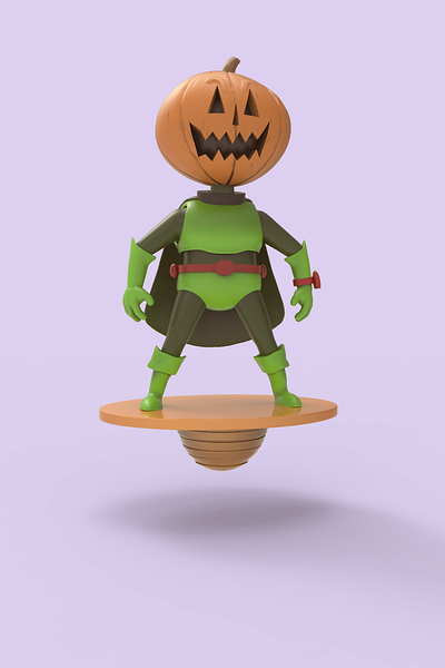 The Jack O'Lantern 3dsculpt blender jackolantern marvel pumpkin pumpkinhead sculpt supervillain vinyltoy zbrush