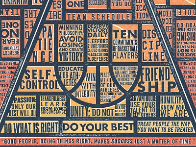 Basketball Pyramid basketball design illustration inspiration sports type typography