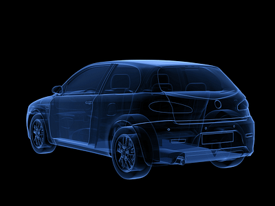 car 3d car render