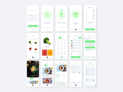 Fresh Food UI Kit adobe adobe xd design free ui ui kit ux xd