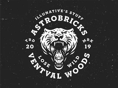 ASTROBRICKS adventure animal art beast branding identity buy buy logo ikhwan noor hakim illustration logo logo for sale man mark mutant nature power sumatran tiger wild wildlife