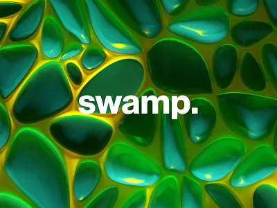 Swamp 🐸 3d abstract art cinema4d color design graphics poster redshift render typogaphy