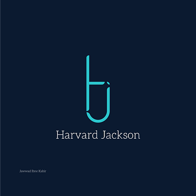 Harvard Jackson brand identity branding design digitalart flat illustration logo logo design logodesign logos logotype minimal minimalism minimalist logo minimalistic typogaphy typographic typographic logo vector