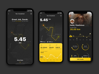 Running App activity app design health mobile app run running running app sport ui workout