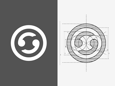 Sync Logo abstract connect guidelines logo minimal sync