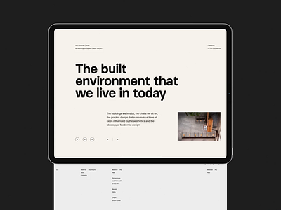 Architecture blog architecture architecture website clean design grid header layout minimal typography web website whitespace