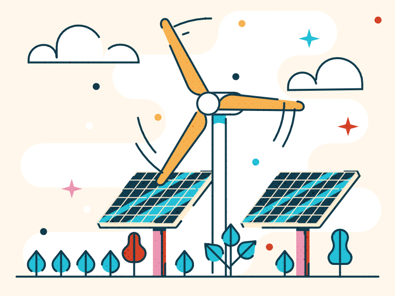 Green investing - infographic elements character design eco energy flat geothermal icon illustration leaf money oil outline panel plant renewable solar stroke vector