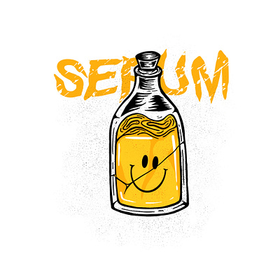 SERUM apparel apparel design artwork branding distressedunrest grapicdesign illustration illustrator logo procreate