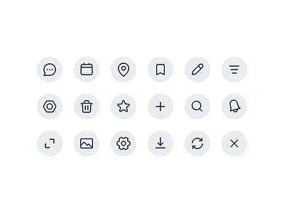 Icons icon illustration line minimal simple ui vector web