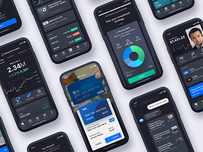 10 tips for better Financial UX Design banking charts clean dark ui design finance finance app mobile ui ux