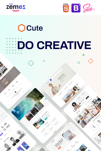 Cute - Universal Multipurpose Creative HTML Website Template company creative developer hotel html5 interior logo responsive software template theme webdesign website website concept website design